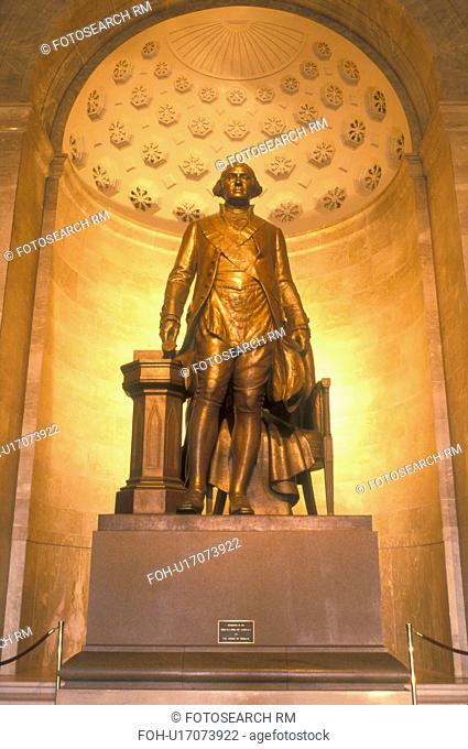 Alexandria, VA, Virginia, Statue of George Washington inside The George Washington Masonic National Memorial in Alexandria