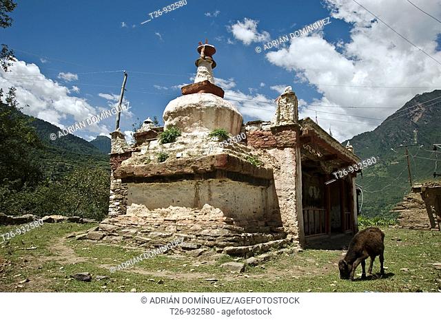 Tradicional tibetian construction in Damba, Sichuan province