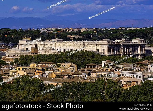 Panoramic View from Belvedere del Gianicolo (Janiculum Hill) - Rome, Italy
