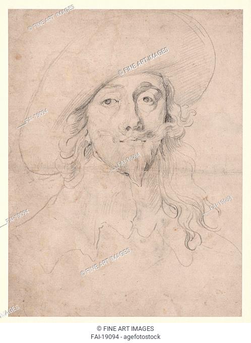Charles I, King of England (1600-1649). Dyck, Sir Anthonis, van (1599-1641). Pencil on Paper. Baroque. 1631-1635. Rijksmuseum, Amsterdam. Graphic arts