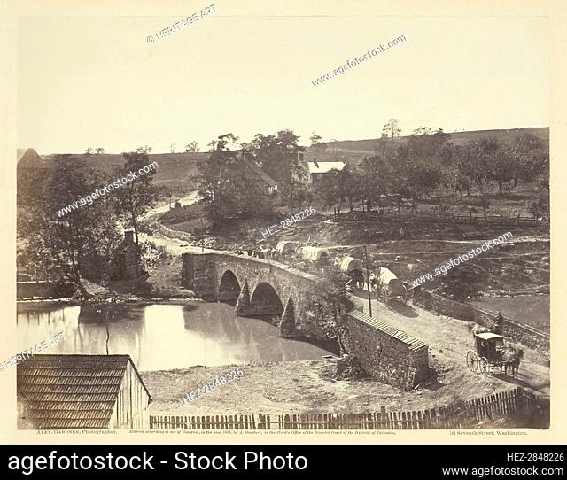Antietam Bridge, Maryland, September 1862. Creators: Barnard & Gibson, George N. Barnard, James F. Gibson