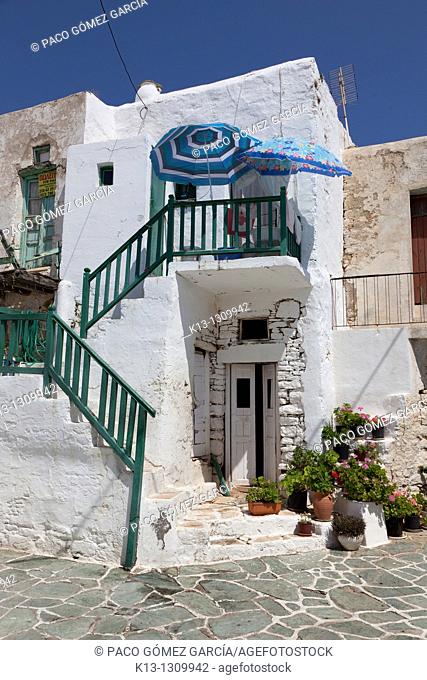 Island of Folegandros, Cyclades, Greece, historical kastro, the center of the town