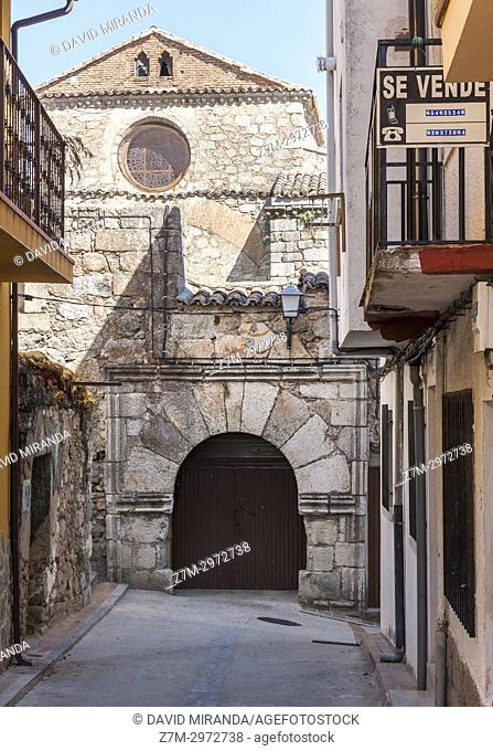 Iglesia de San Juan Bautista. Mombeltrán. Barranco de las cinco villas. Valle del Tiétar. Provincia de Ávila, Castile-Leon, Spain