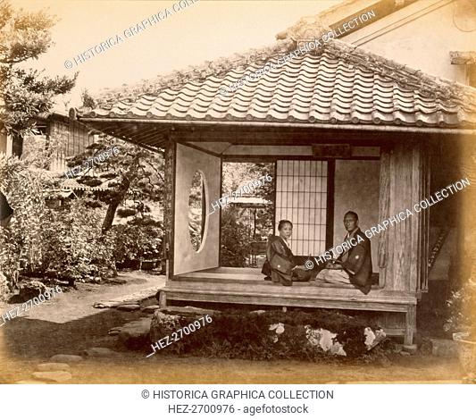 Tycoon's halting place on the Tocaido Hasa, 1868. Creator: Felice Beato (1825-c.1908)