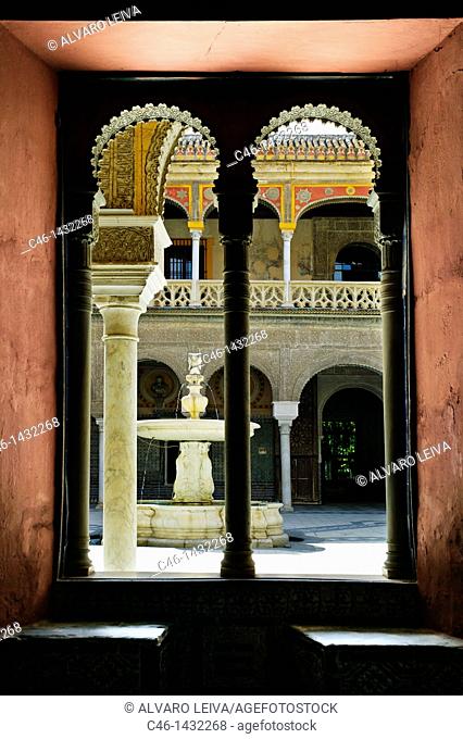 Casa de Pilatos also named Palace of Medinacelli, built in the XVI century  City of Sevilla  Andalucia  Spain