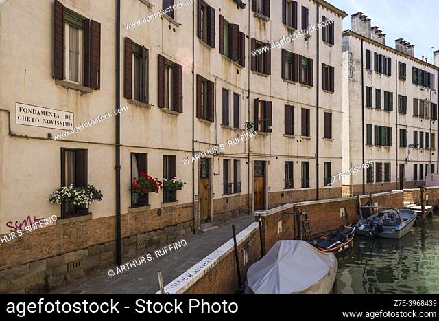 Foundation of the Last Ghetto (Fondamenta de Ghetto Novissimo). Cannaregio District, Venice, Veneto Region, Italy