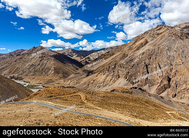 Manali-Leh road to Ladakh in Indian Himalayas. Ladakh, India, Asia