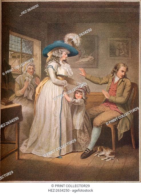 'The Virtuous Parent. Laetitia Endeavours In Vain By Parents To Reconcile Her Parents', 1789. Artist: John Raphael Smith