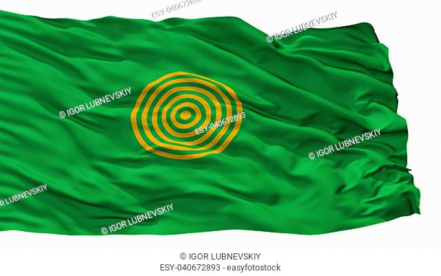 Floridablanca City Flag, Country Colombia, Santander Department, Isolated On White Background