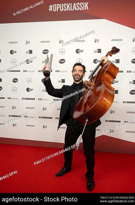10 October 2021, Berlin: Pablo Ferrandez, cellist, will receive a 2021 ""Opus Klassik"" music award. The award was first presented in 2018 by music corporations