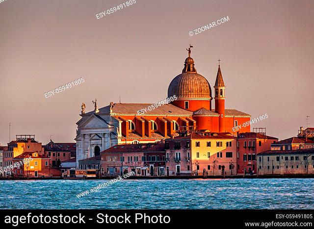 Redentore Sestiere Giudecca Church Facing Grand Canal in Venice, Italy