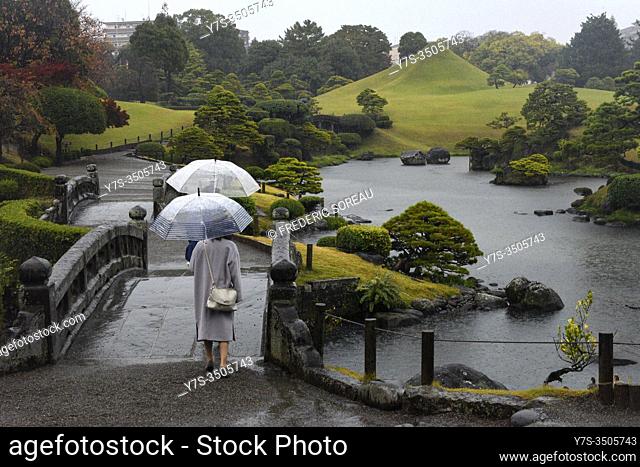 Suizenji garden, Kumamoto city, Kyushu island, Japan, Asia