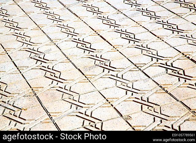 abstract morocco in africa tile the colorated pavement  background texture