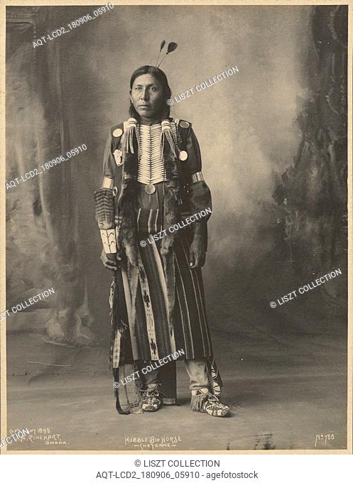 Pablino Diaz, Kiowa; Adolph F. Muhr (American, died 1913), Frank A. Rinehart (American, 1861 - 1928); 1899; Platinum print; 23.6 x 18