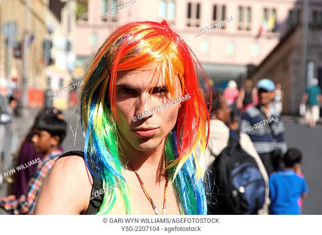 Rome, Italy 7th June 2014 Gay Pride march in Rome, Italy
