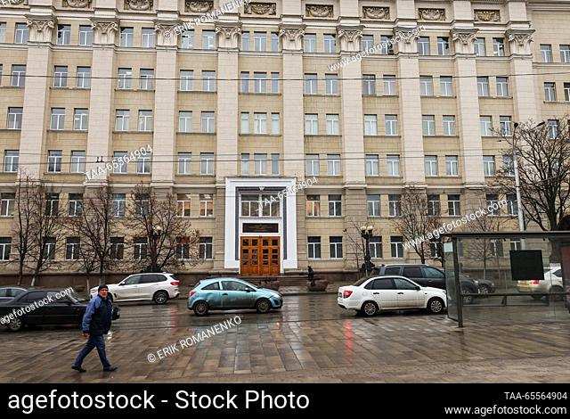 RUSSIA, ROSTOV-ON-DON - DECEMBER 8, 2023: A view of the reception office of the Presidential Envoy to Russia's Southern Federal District