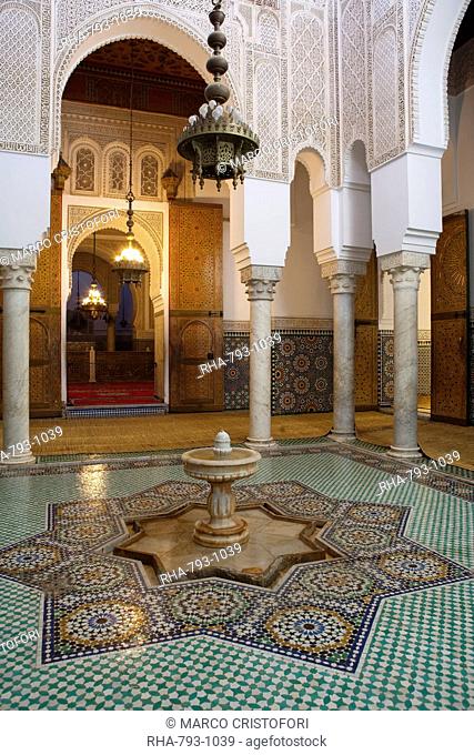 Mausoleum of Moulay Ismail, Meknes, UNESCO World Heritage Site, Morocco, North Africa, Africa