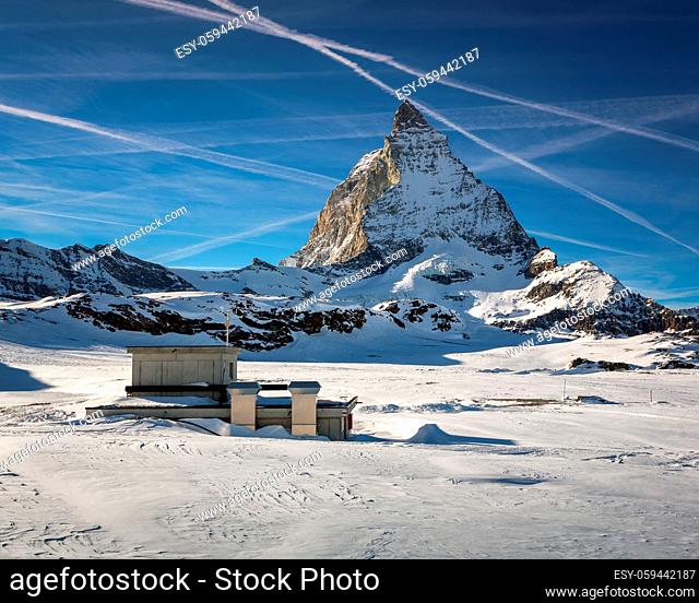 Matterhorn Peak in Zermatt Ski Resort, Switzerland