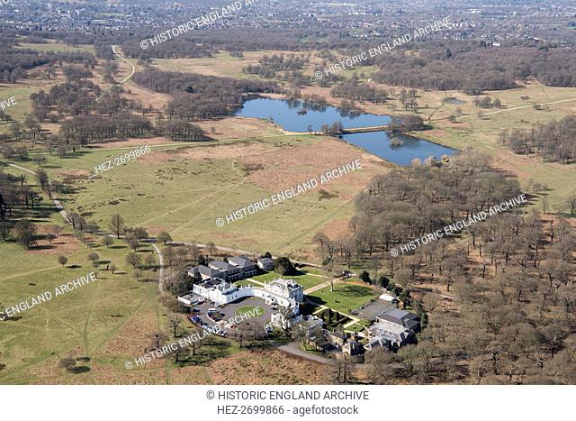 Pen Ponds and White Lodge, Richmond Park, Richmond upon Thames, London, 2018. Creator: Historic England Staff Photographer