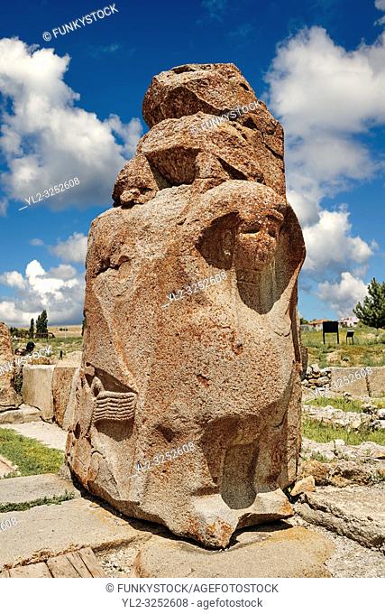 Pictures & Images of the Sphinx gate Hittite sculpture, Alaca Hoyuk (Alacahoyuk) Hittite archaeological site Alaca, Çorum Province, Turkey
