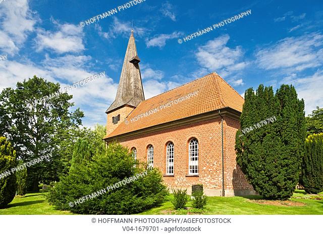 The historic brick church of Staffhorst, Lower Saxony, Germany, Europe
