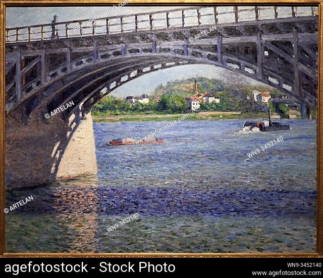 """The Argenteuil Bridge and the Seine"", 1883, Gustave Caillebotte (1848-1894)