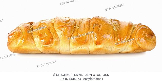 Garlic bread isolated on a white background