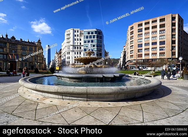 Plaza Federico Moyua, Bilbao, Biscay, Basque Country, Euskadi, Euskal Herria, Spain
