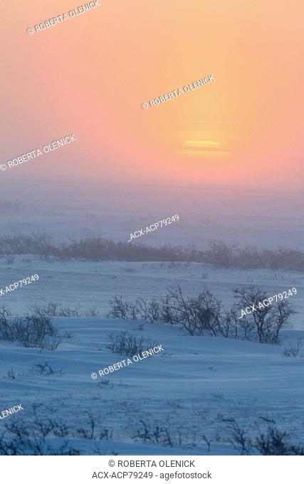Arctic sunset, Cape Churchill, Wapusk National Park, Manitoba