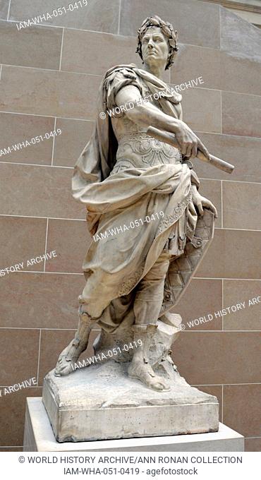 Julius Caesar by Nicolas Coustou (1658-1733) was a French sculptor and academic. Dated 17th century