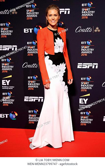 The BT Sports Awards 2016 held at Battersea Evolution - Arrivals Featuring: Nicki Shields Where: London, United Kingdom When: 28 Apr 2016 Credit: Lia Toby/WENN