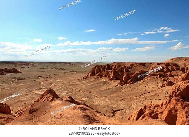 Bayanzag die Flammenden Felsen der Wüste Gobi