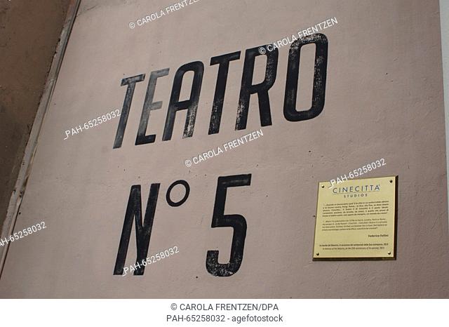 """""Teatro No. 5"", Federico Fellini's favourite studio, at the Cinecitta film studio complex in Rome, Italy, 13 January 2016