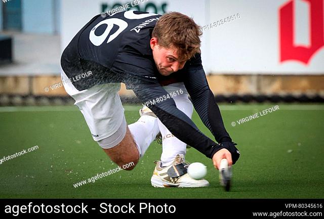 Racing's Victor Wegnez pictured in action during a hockey game between Royal Leopold Club and Royal Racing Club Bruxelles, Sunday 19 November 2023