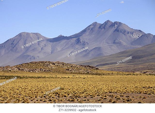 Chile, Antofagasta Region, Atacama Desert, Andes Mountains, landscape; scenery; San Pedro de Atacama; travel; South America; horizontal,