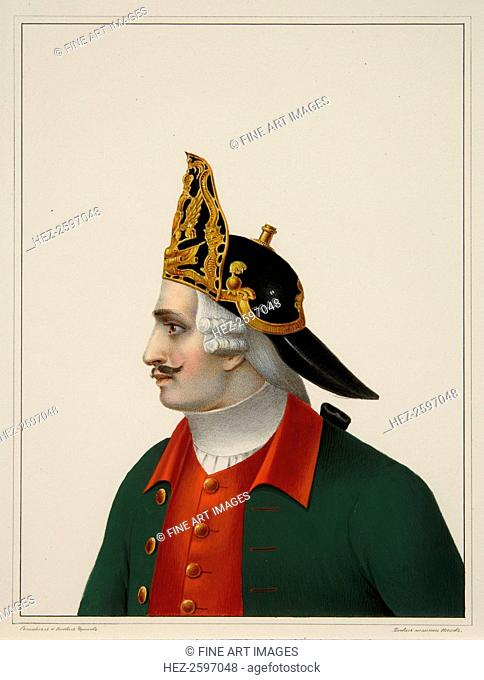 Grenadier cap in 1742-1762, Early 1840s. Found in the collection of the A. Suvorov State Memorial Museum, St. Petersburg