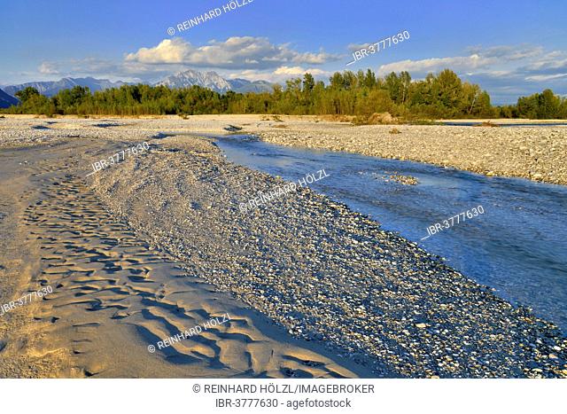 Tagliamento braided river, Forgaria nel Friuli, Italy