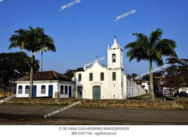 Capela de Nossa Senhora das Dores, church in the old town of Paraty or Parati, Costa Verde, State of Rio de Janeiro, Brazil, South America