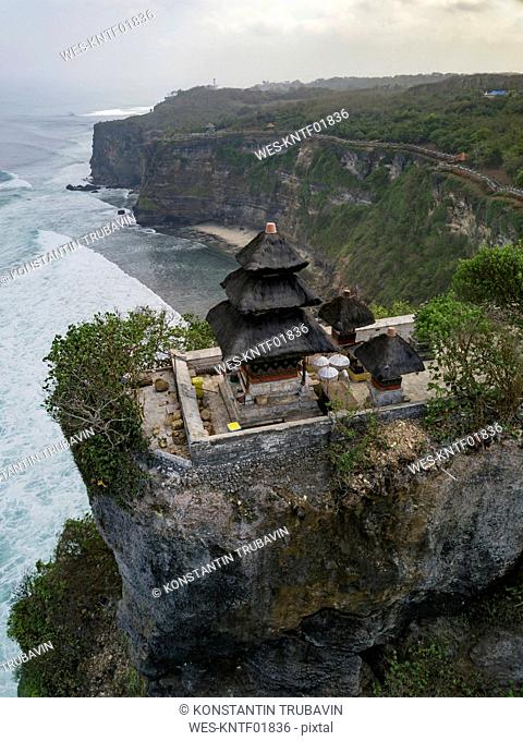 Indonesia, Bali, Aerial view of Uluwatu temple