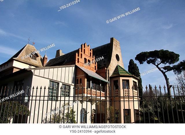 La Casina delle Civette in villa torlonia park in rome italy