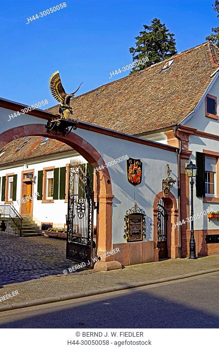 Winery Provis Anselmann, entrance, home Edes Germany
