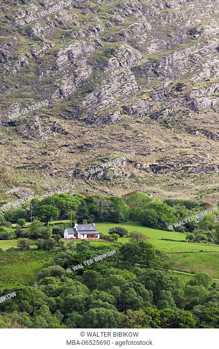Ireland, County Cork, Beara Peninsula, Ring of Beara, Eyeries, elevated landscape