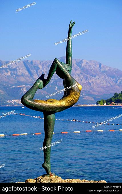 Ballerina statue, Budva, Adriatic coast, Montenegro