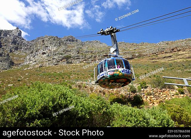 Cape Town, cable car from table mountain