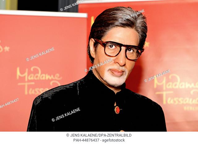 The wax figure of Indian Bollywood star Amitabh Bachchan is pictured at the Indian embassy in Berlin, Germany, 18 December 2013