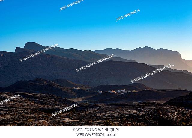 Oman, Ad Dakhiliyah Governorate, Al Hajar Mountains, villages