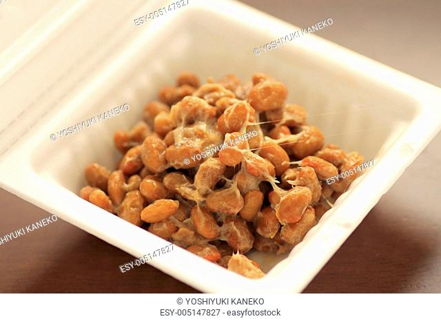 a container of natto