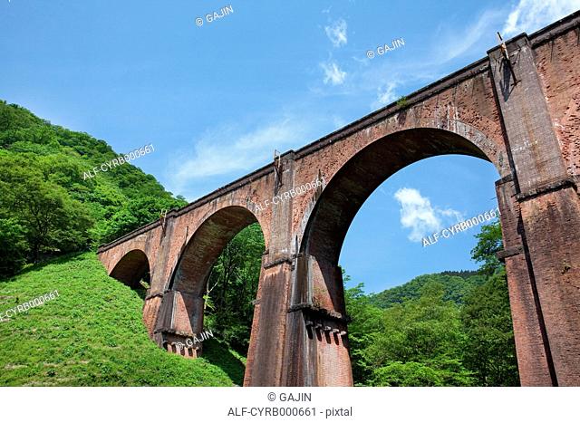 Green and Megane bridge at Usui railway heritage