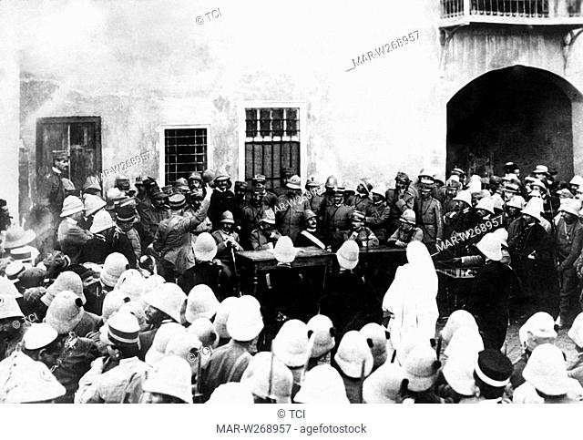 guerra italo turca, tripolitania, corte marziale, 1912