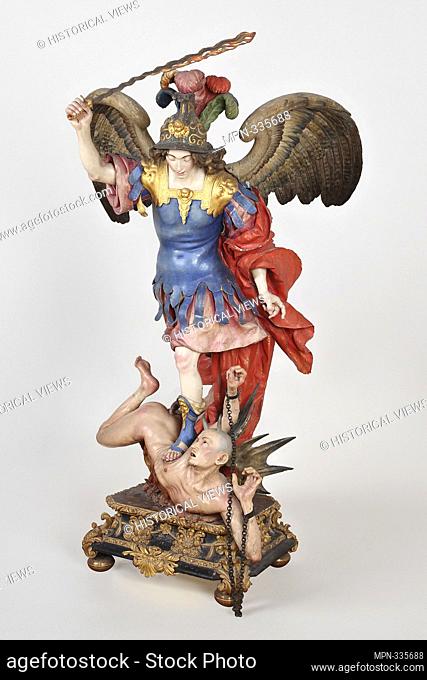 Sculpture of Archangel Saint Michael defeating the devil, 1692. Louise Roldán (La Roldana) (1652-1706)